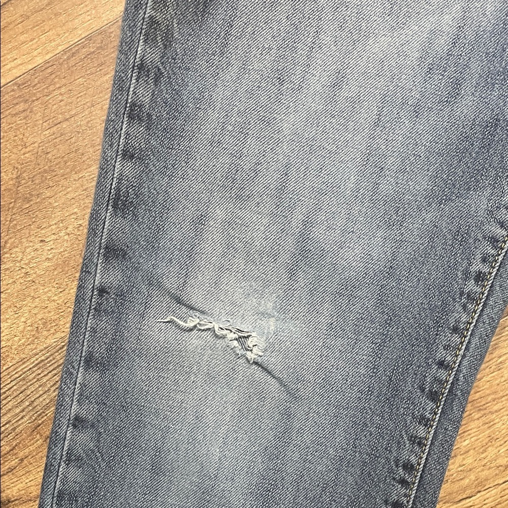 American Eagle Outfitters Women's Straight Leg Jeans - Blue - Picture 2 of 2
